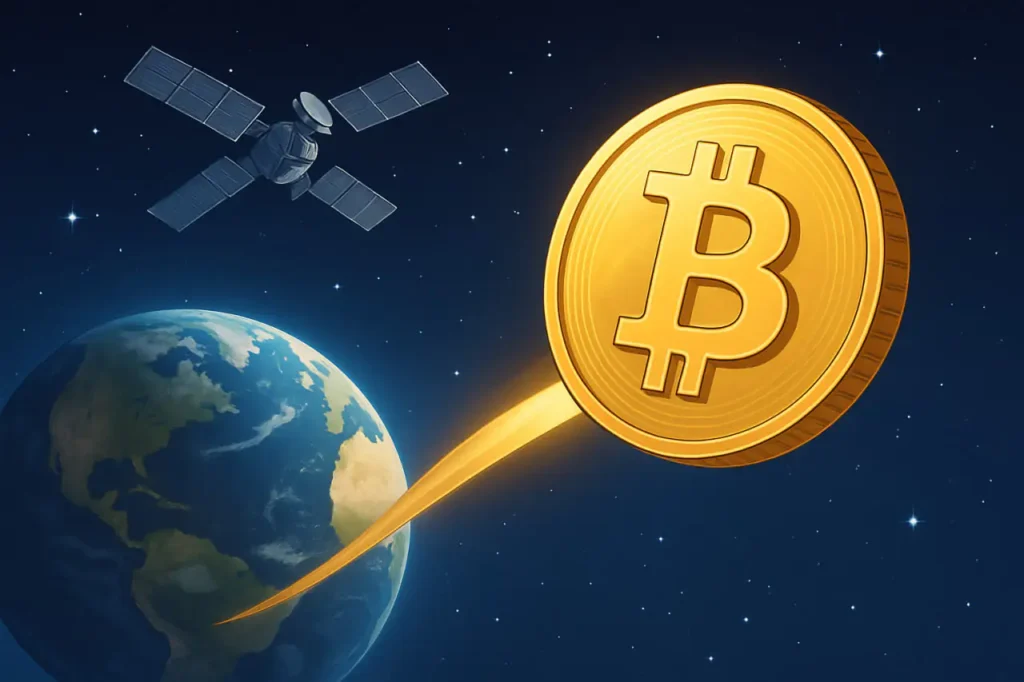 Bitcoin breaks the earths boundaries - First transaction sent via satellite