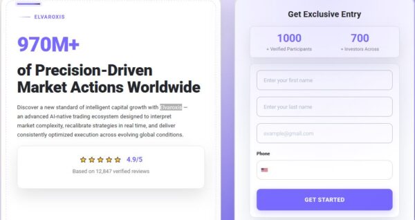 Elvaroxis Review 2026 – Reliable Trading Platform? User Experience & Features